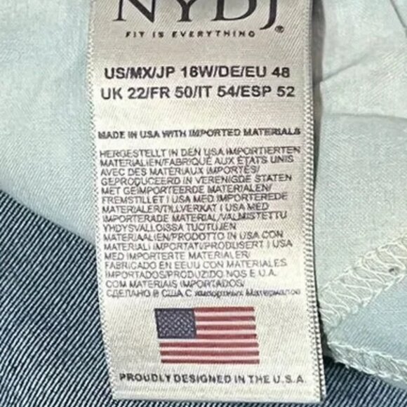 NYDJ Barbara Bootcut Jeans Plus Size 18W - Picture 6 of 11